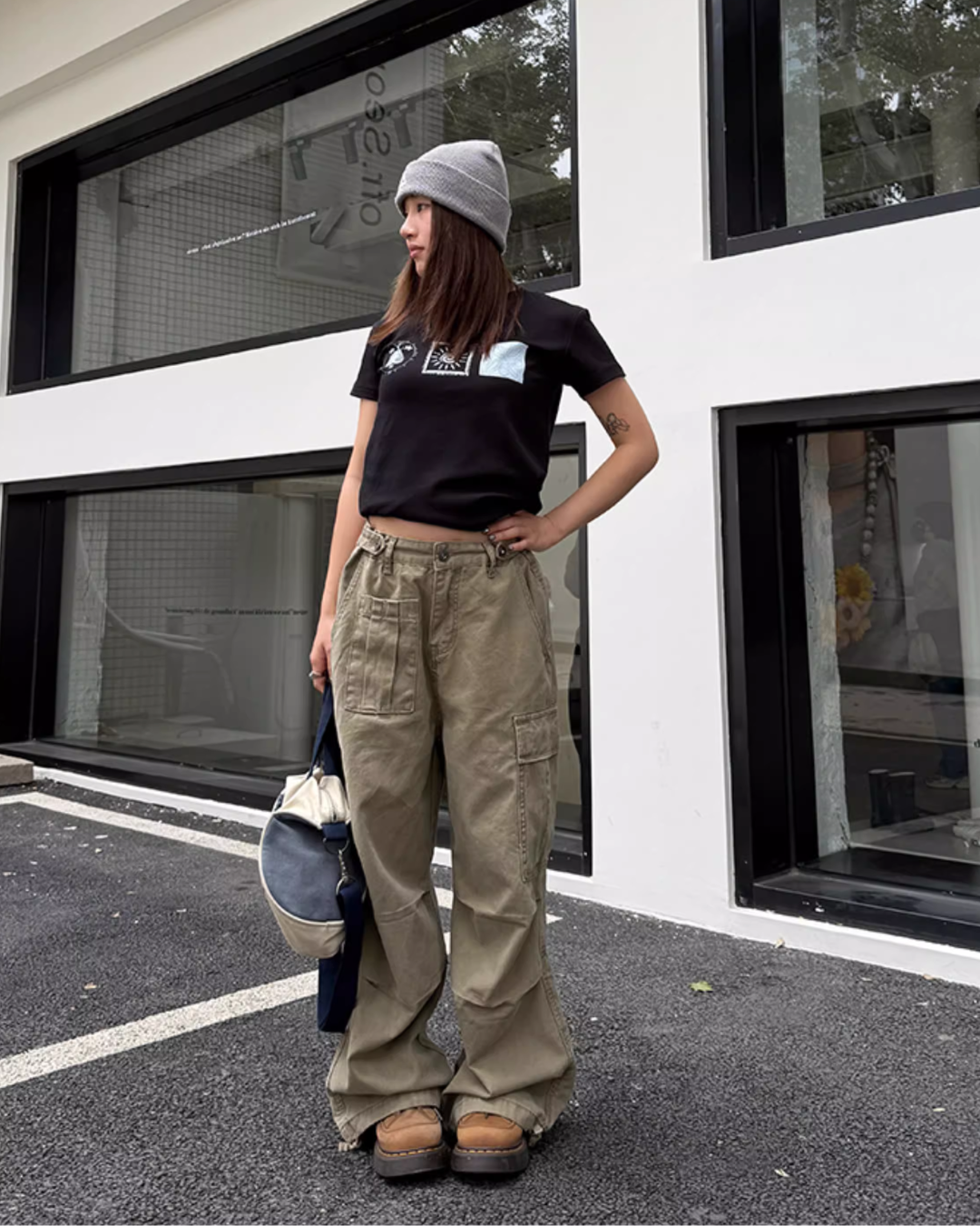 Washed Loose Work Pants CYE0076 – AuroraBoutique