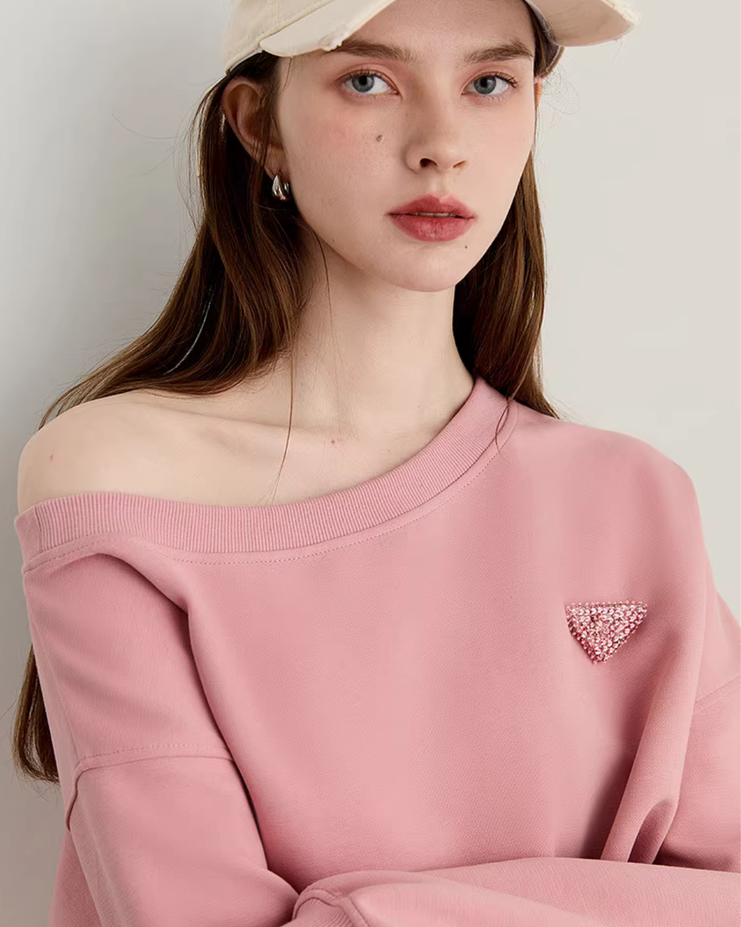 One-Shoulder Sweatshirt Top / Mini Skirt DPY0069