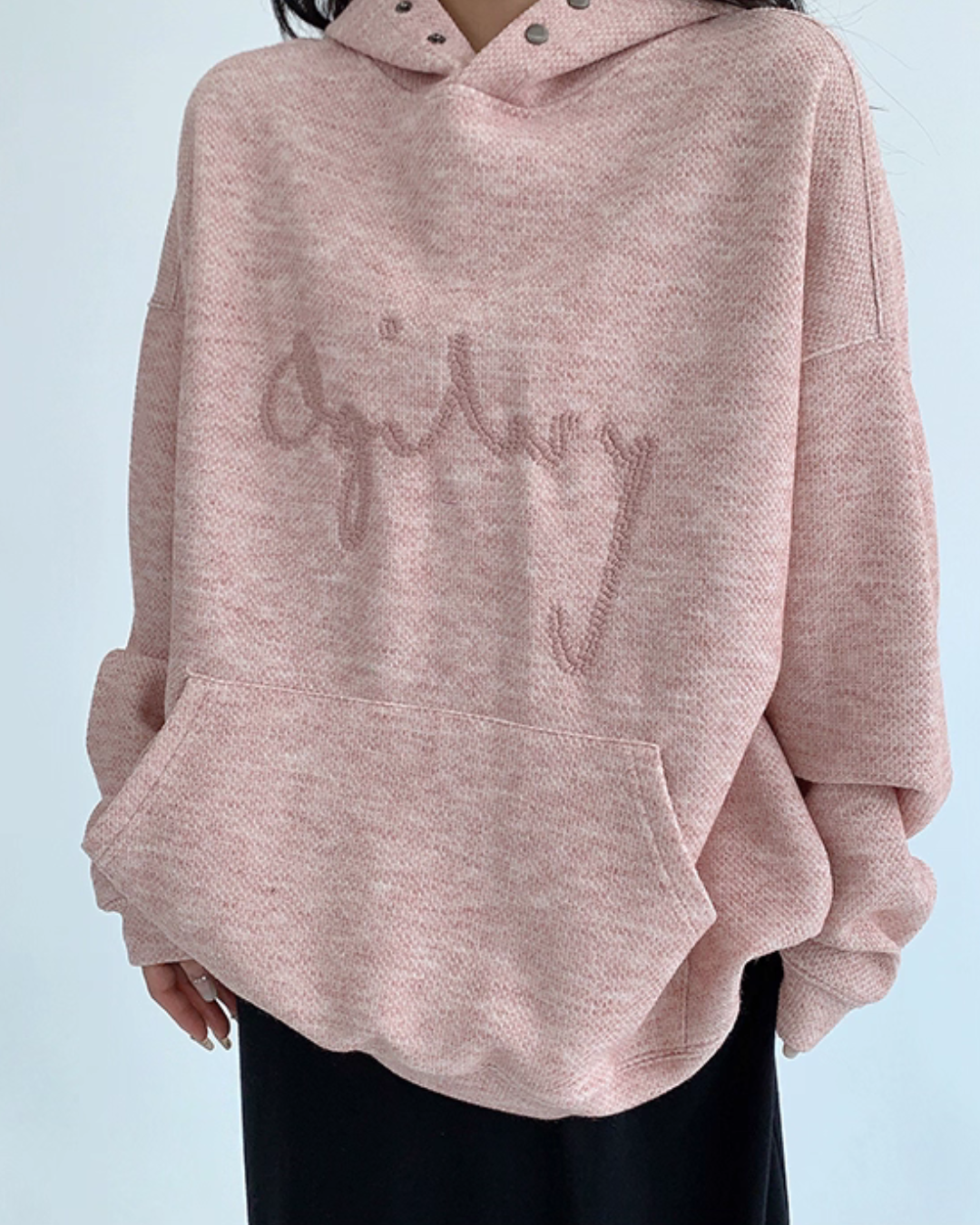 Embroidered Logo Hoodie YLS0951
