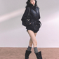 Retro Oversized Leather Jacket LAS0048