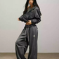 Street Zip Up Hoodie / Double Waist Sweatpants SMD0011