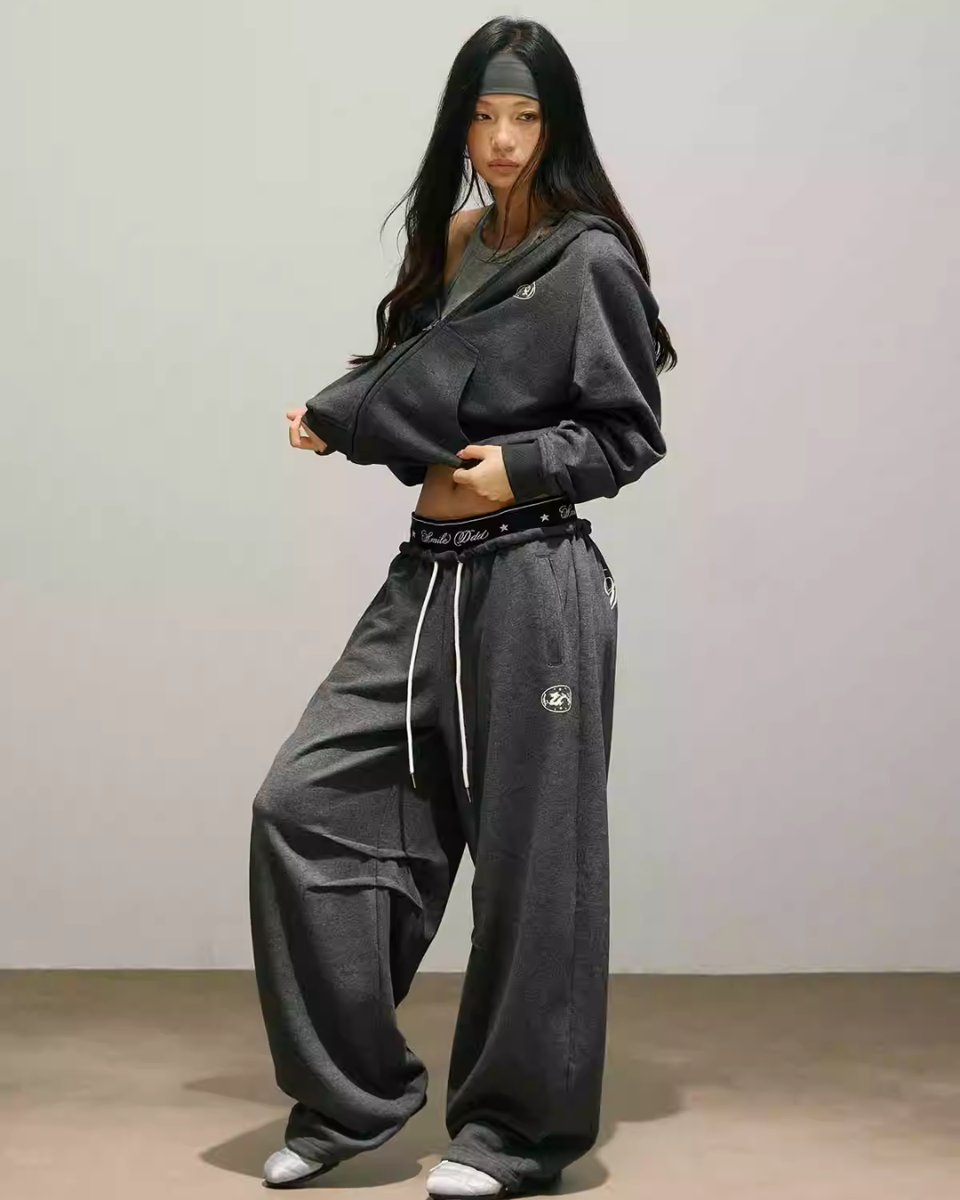 Street Zip Up Hoodie / Double Waist Sweatpants SMD0011