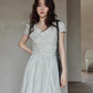 V-Neck Stripe Dress SMS0020