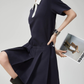 Pleated Cleric Polo Dress FER0207
