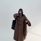 Stand Collar Paid Long Coat YLS0661