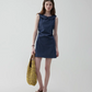 Round Collar Sleeveless Dress VOE0003