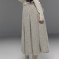 Tweed No-Collar Coat / Shorts / Knee Length Skirt TRK0006