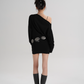 Off-Shoulder Loose Mini Top SRS0357