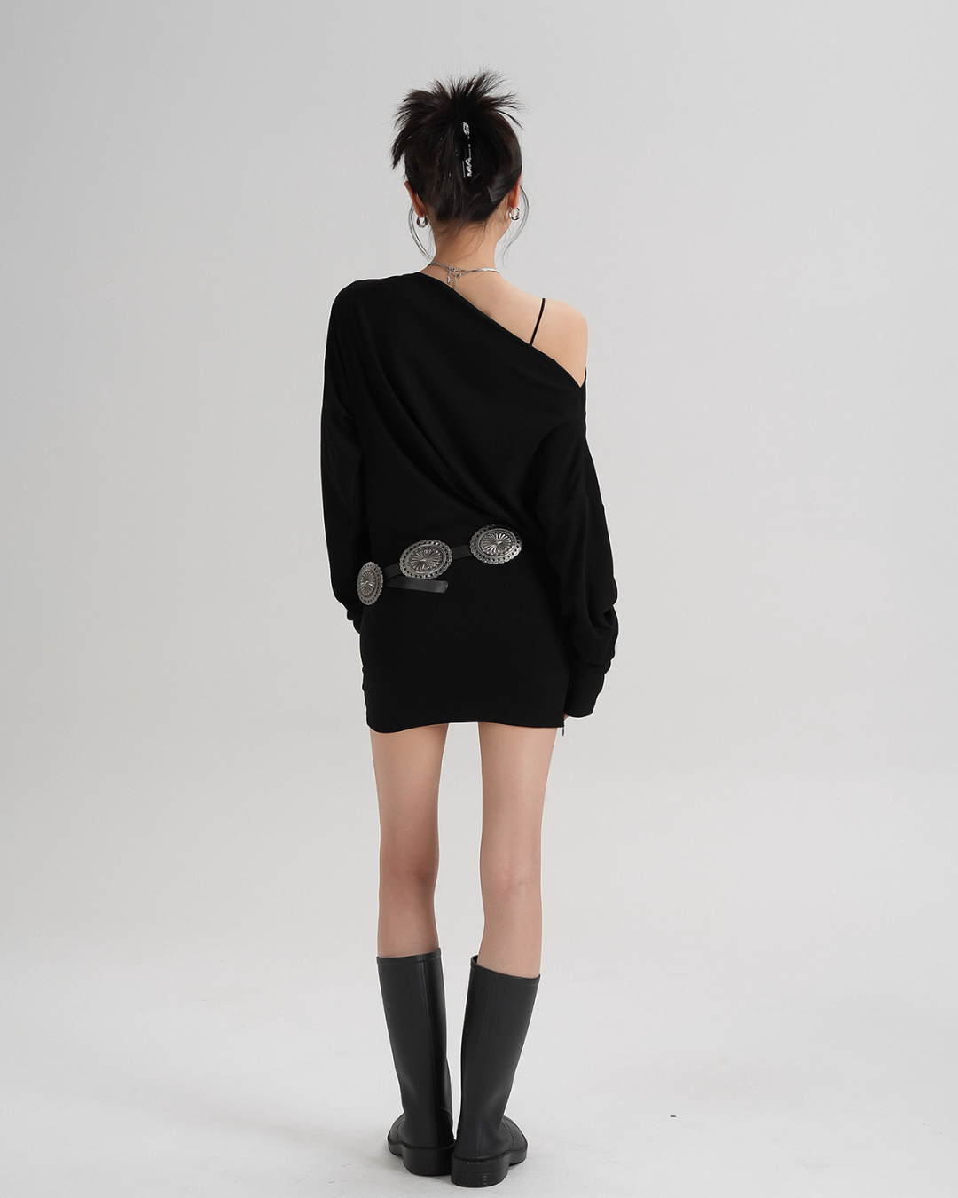 Off-Shoulder Loose Mini Top SRS0357