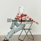 Round Neck Long Sleeve Striped Cardigan LLA0400