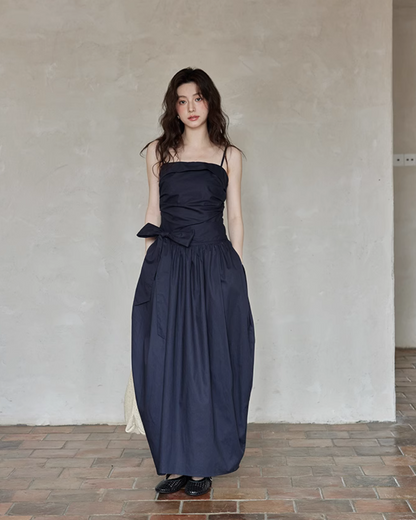 West Ribbon Cotton Dress SMS0003