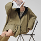 Wind Hooded Trench Coat / High-Waist Shorts FER0036