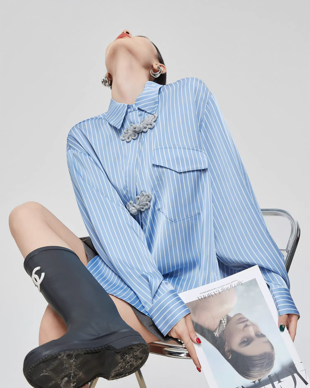 Chinese-Style Long-Sleeve Shirt FER0057