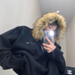 Fur Hood Knit Hoodie YLS0979