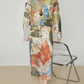 Colorful Art Print Lshirt / Long Skirt FER0359