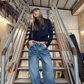 Washed Wide Denim Pants CYE0024