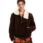 Fur Collar Suede Jacket HGX0047