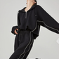Half-Zip Sailor Collar Top / Wide Pants FER0374
