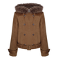 Double-Breasted Fur Coat ELS0019