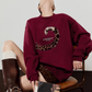 Tiger Tail Sweatshirt / Leopard Mini Skirt LLA0635