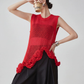 Corsage Lace Knit Vest FER0220