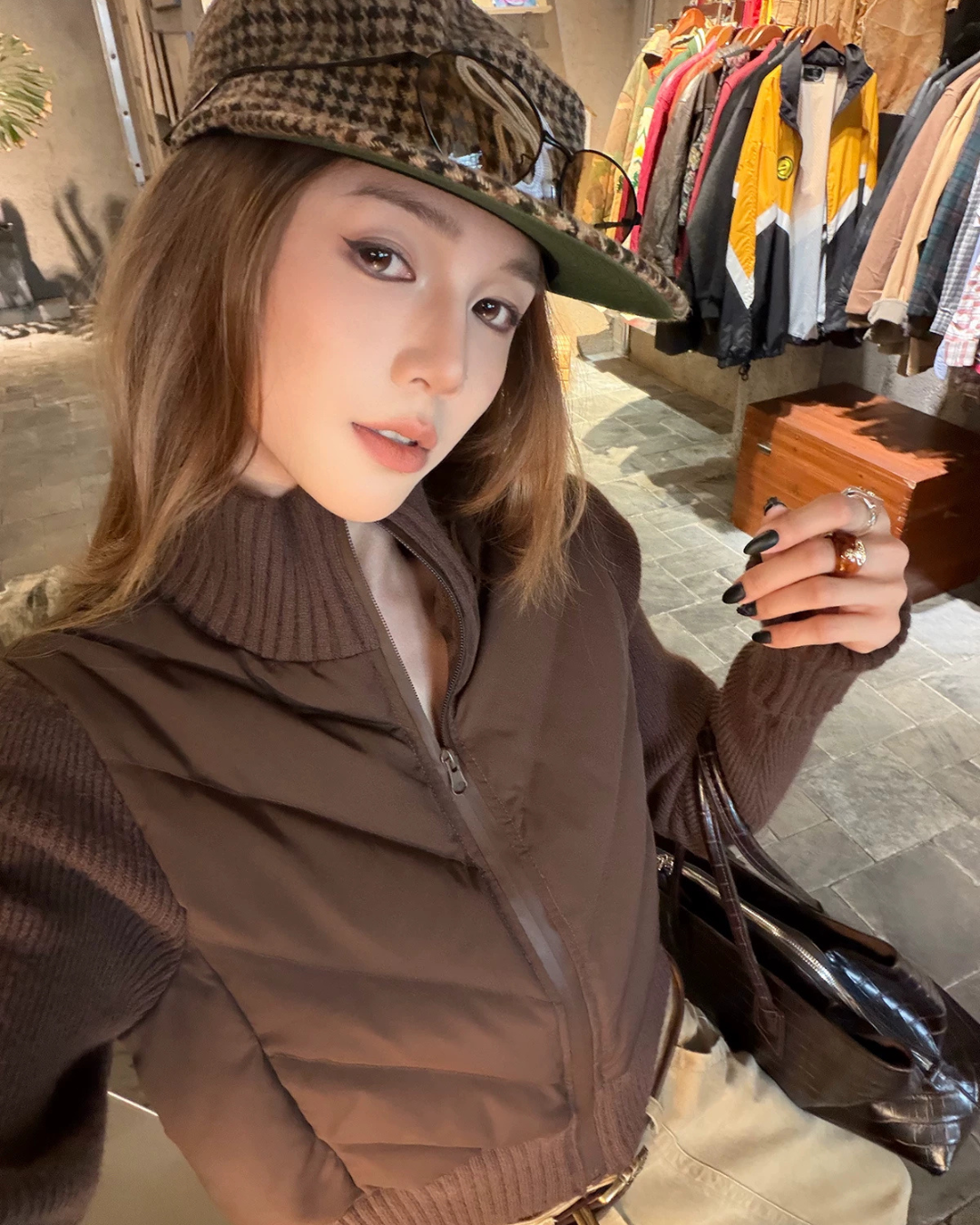 Knit Panel Quilted Knit Jacket WWP0019