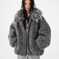 Fur Hood Knit Jacket ACS0357