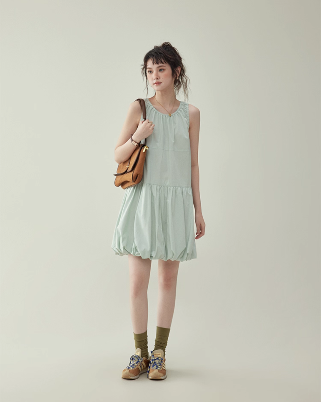 Balloon Sleeveless Dress AMU0039