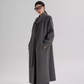 Tie Collar Long Coat SRS0384