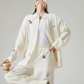 Rose Embroidered Long-Sleeve Shirt / Wide Pants FER0101