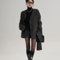 Scarf Mid-Length Wool Coat SRS0383
