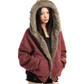 Inner Fur Thin Stripe Zip Hoodie BGS0032