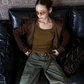 U-Neck Pocket Long Sleeve T-Shirt WWP0005