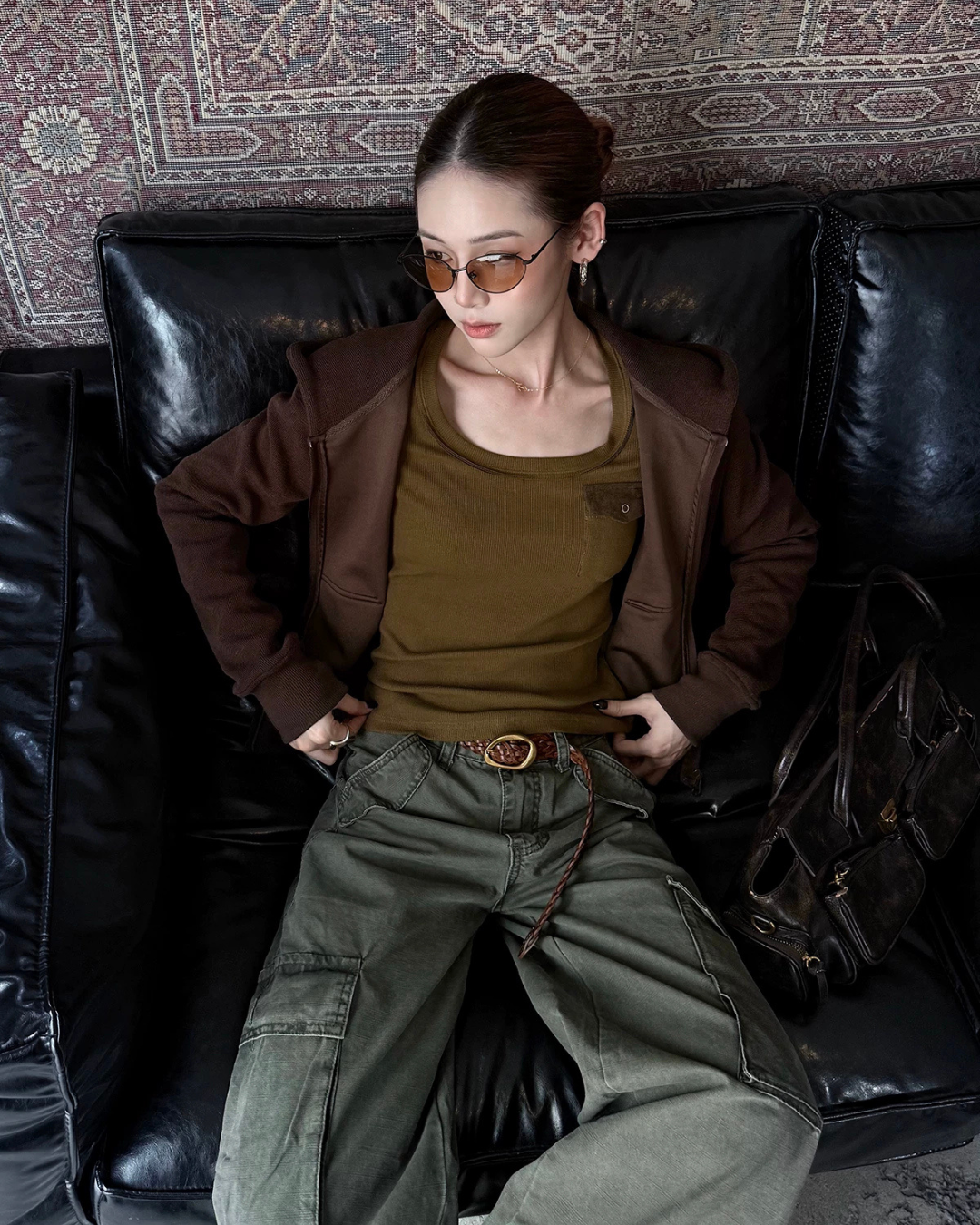 U-Neck Pocket Long Sleeve T-Shirt WWP0005