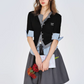 Layered Style V-Neck Slim Knit BHB0002