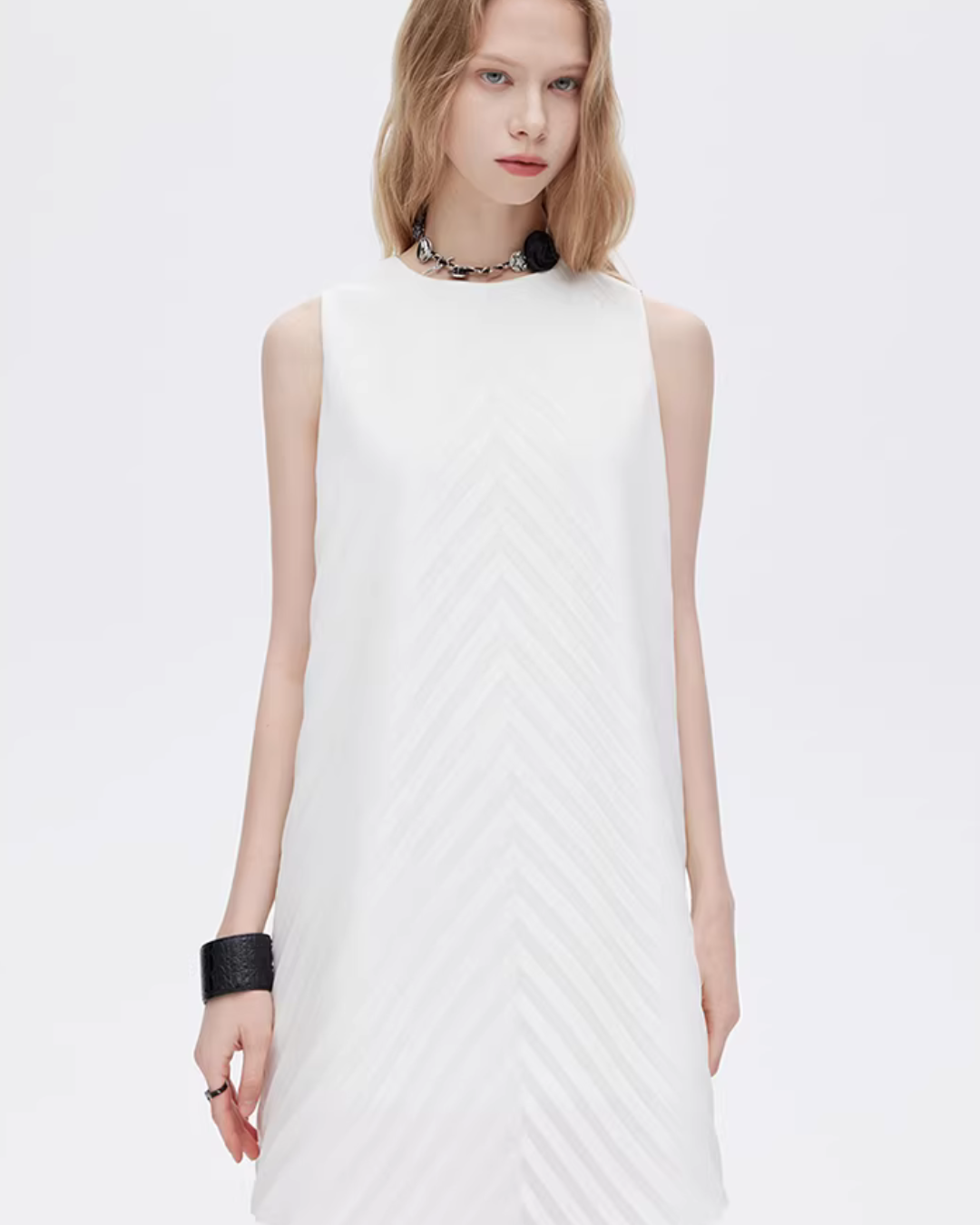 Bias Stitch Sleeveless Dress SHN0047