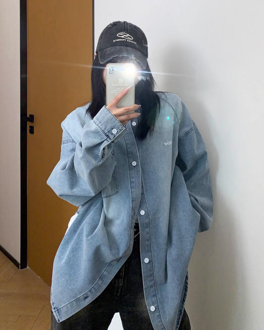 Retro Loose Denim Shirt YLS0826