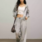 One Point Logo Zip Hoodie/Sweat Pants SMD0007