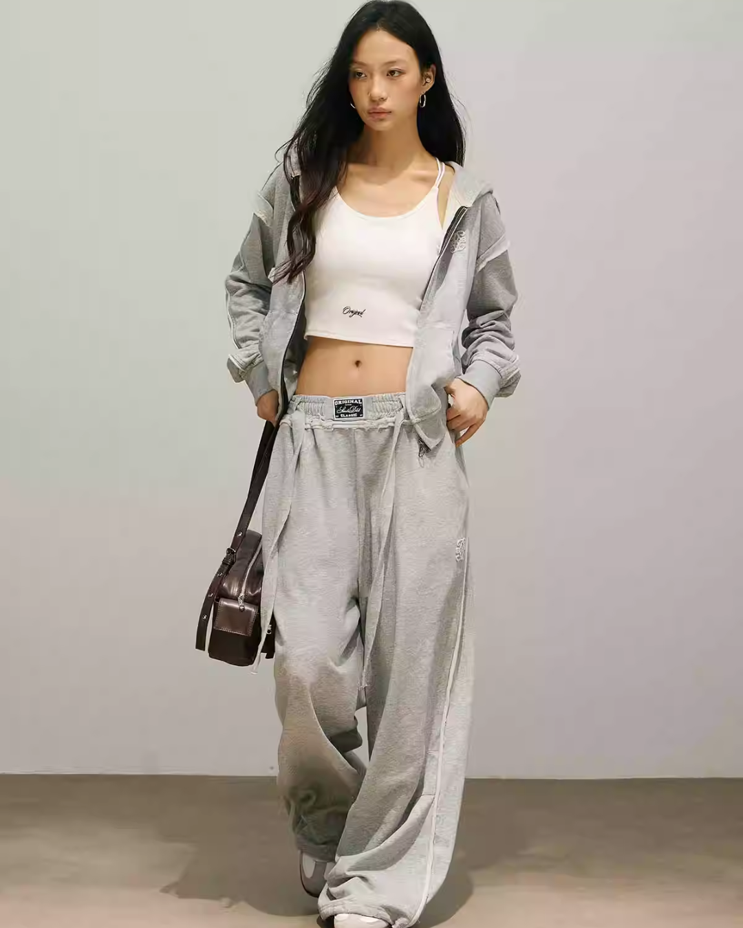 One Point Logo Zip Hoodie/Sweat Pants SMD0007