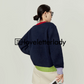 Round Neck Color Knit Cardigan LLA0402