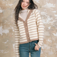 Stripe Retro Collar Knit ASG0054
