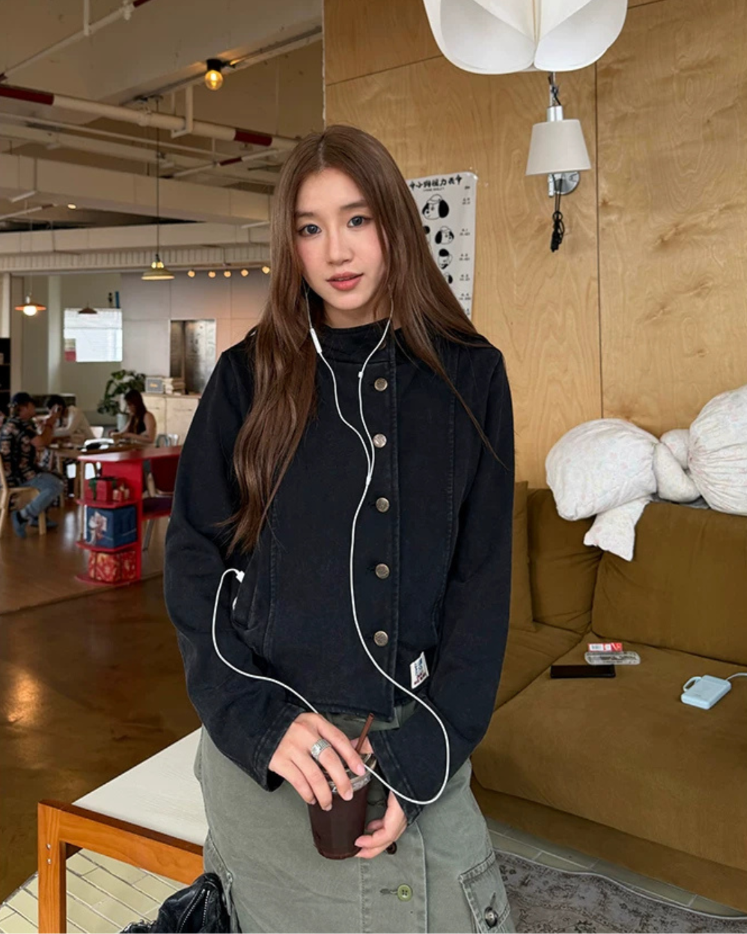 Vintage Washed Hoodie Jacket CYE0103