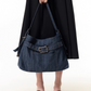 Belt Denim Fabric Shoulder Bag VSE0068