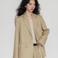 Stripe Design Blazer Jacket / Casual Wide Pants VAS0189
