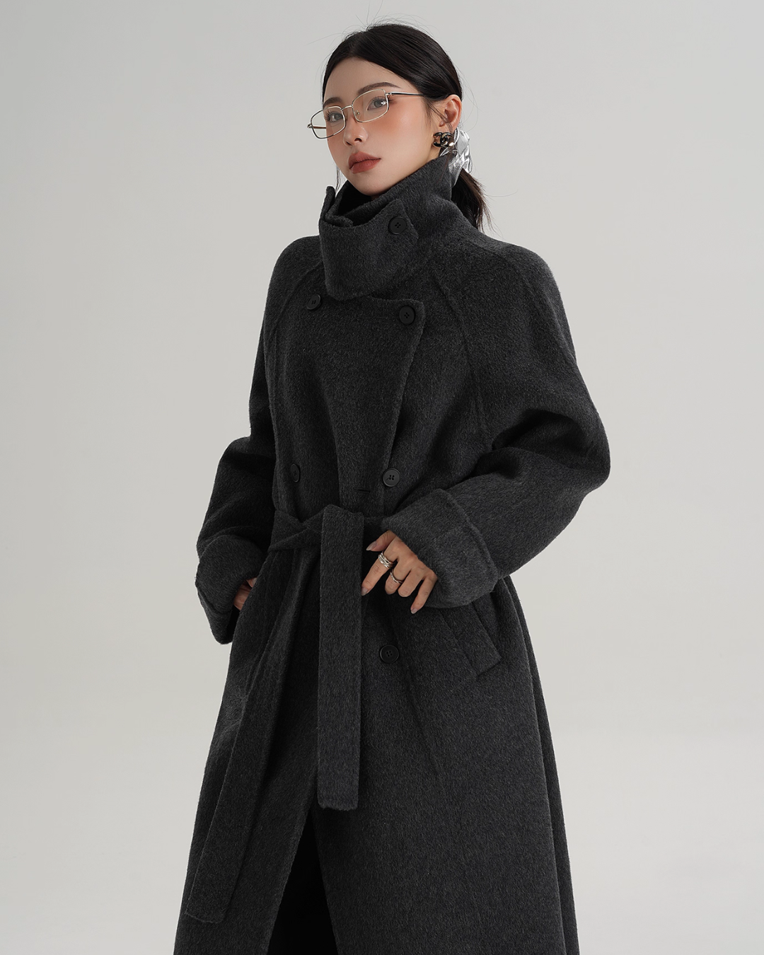 Elegant Long Wool Coat SRS0365