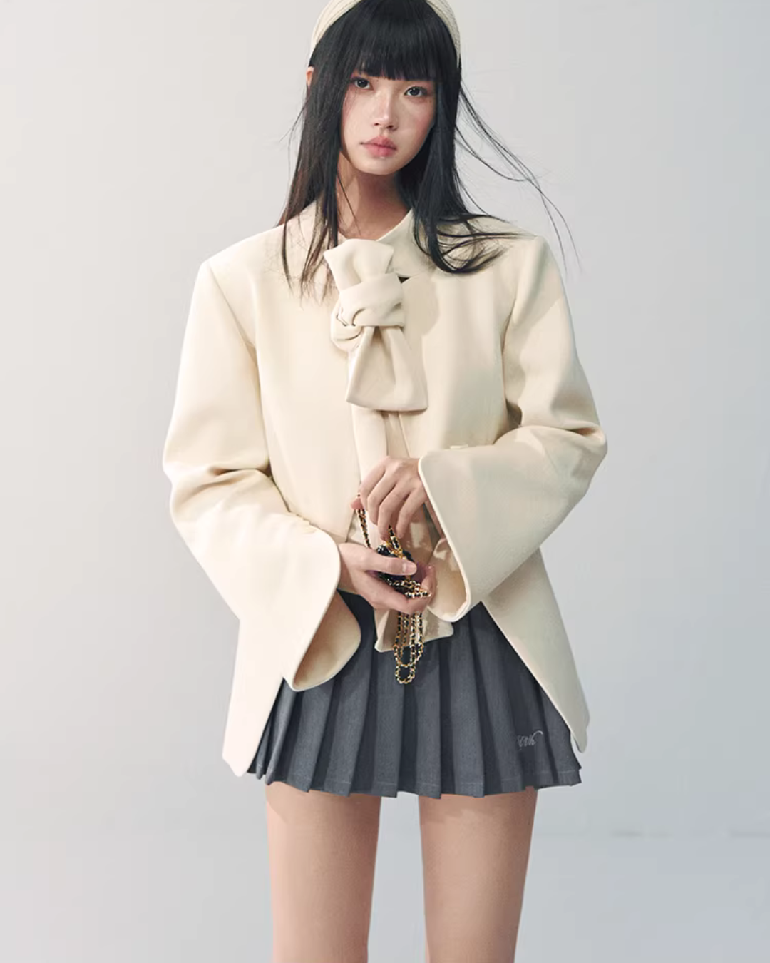 Wool Bow Blazer Jacket RCR0014