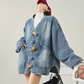 Duffle Button Denim Jacket FER0386