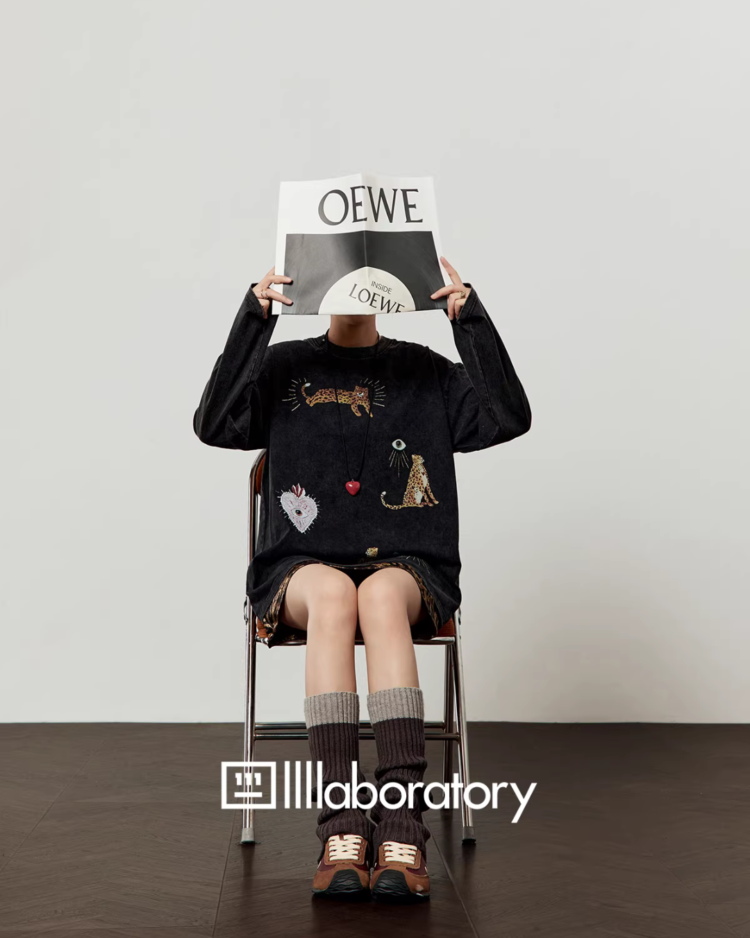 Leopard Print Long Sleeve / Leopard Print Mini Skirt LLA0603