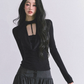 Choker Style Long Sleeve Top LAS0043
