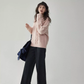 Round Neck Cable Knit Top AMU0042